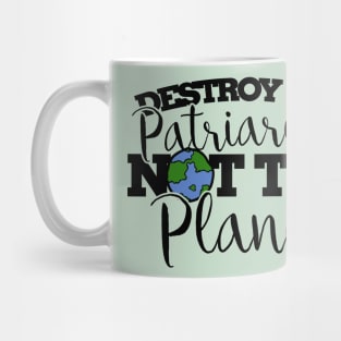 Destroy the patriarchy not the planet Mug